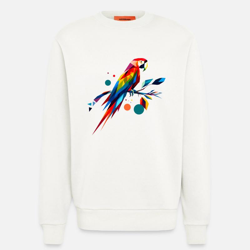 Abstrakter Ara - Sweatshirt - made by SPREAD  - OFF WHITE