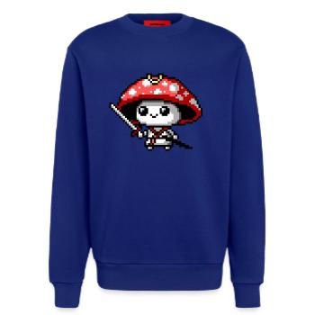 Samouraï champignon 8 bits - Sweat bio décontracté fabriqué en UE - OFF WHITE - Devant