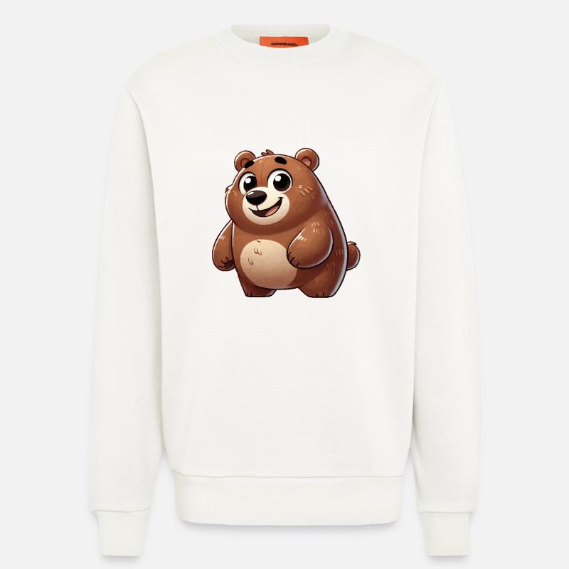 Bear Comic - Sweatshirt - made by SPREAD  - OFF WHITE