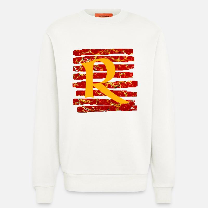Strip E 232 R - Sweatshirt - made by SPREAD  - OFF WHITE
