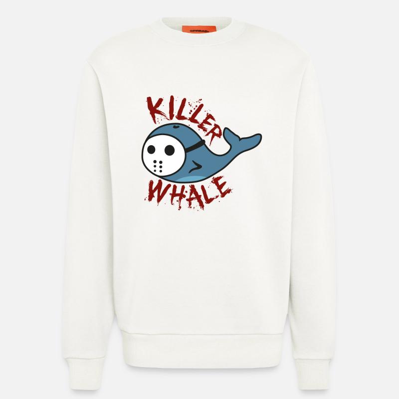 Killer Wal lustige Geschenkidee - Sweatshirt - made by SPREAD - OFF WHITE