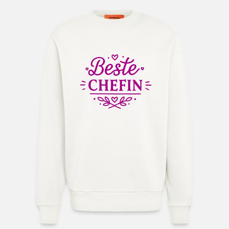 Beste Chefin - Sweatshirt - made by SPREAD  - OFF WHITE