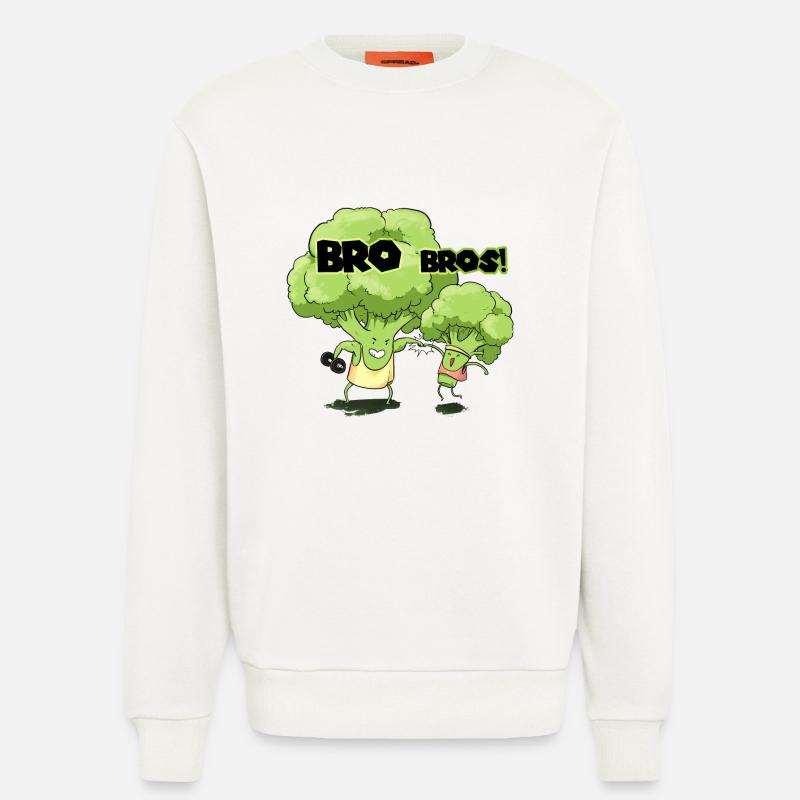 Bro Bros - Sweatshirt - made by SPREAD  - OFF WHITE