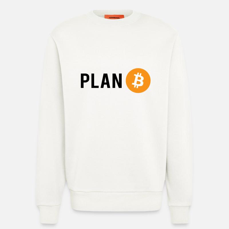 Plan B - Plan Bitcoin - Sweatshirt - made by SPREAD  - OFF WHITE