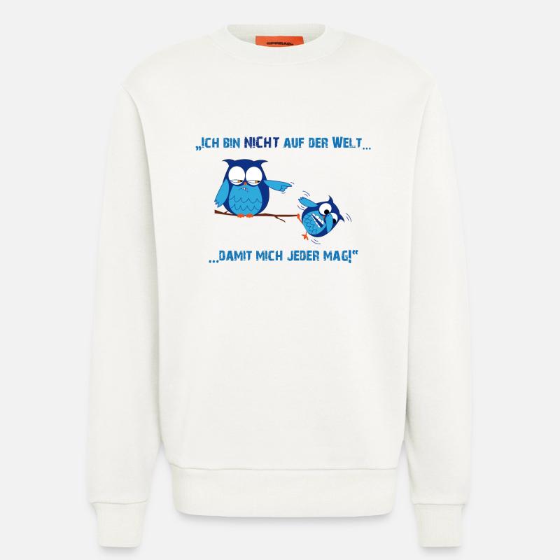 Böse Eule - Sweatshirt - made by SPREAD  - OFF WHITE