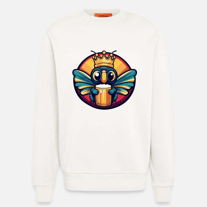 Libelle Bier Comic - Sweatshirt - made by SPREAD  - OFF WHITE