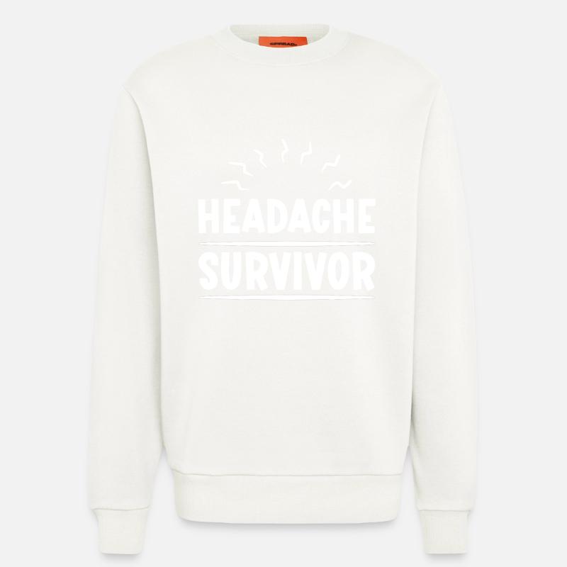 Headache Survivor 2 - Sweatshirt - made by SPREAD - OFF WHITE