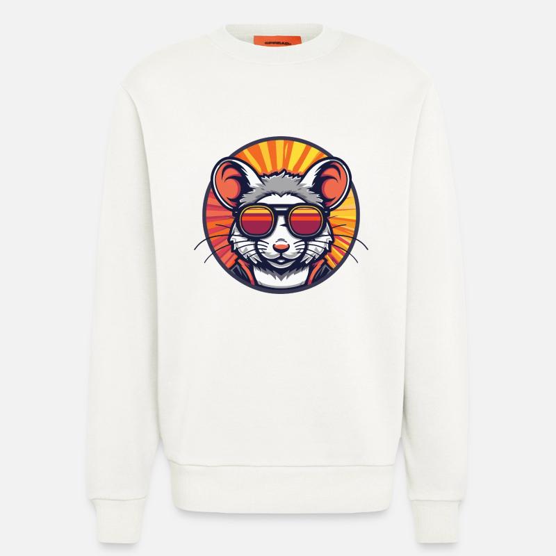 Maus Comic Cool - Sweatshirt - made by SPREAD  - OFF WHITE