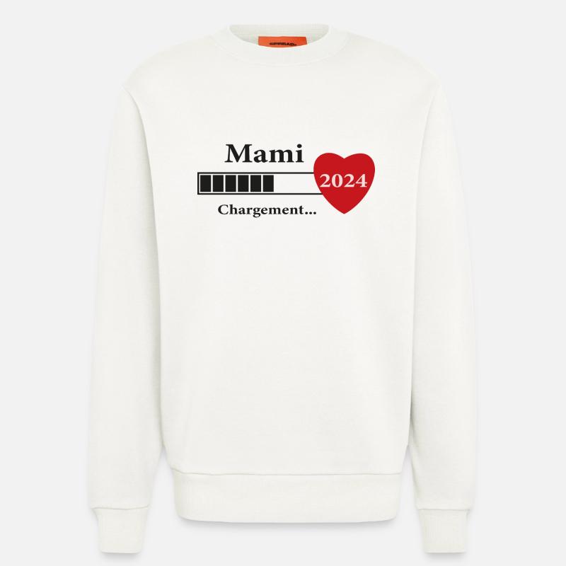 Mami - Future Mami Loading - Sweatshirt - made by SPREAD  - OFF WHITE
