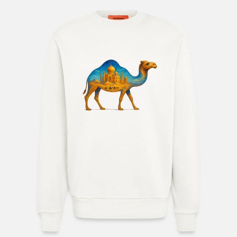 kamel wueste palast - Sweatshirt - made by SPREAD  - OFF WHITE