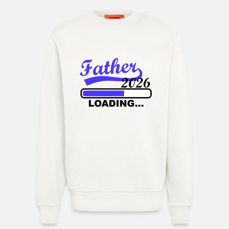 Vater 2026 Wird Geladen Loading - Sweatshirt - made by SPREAD  - OFF WHITE