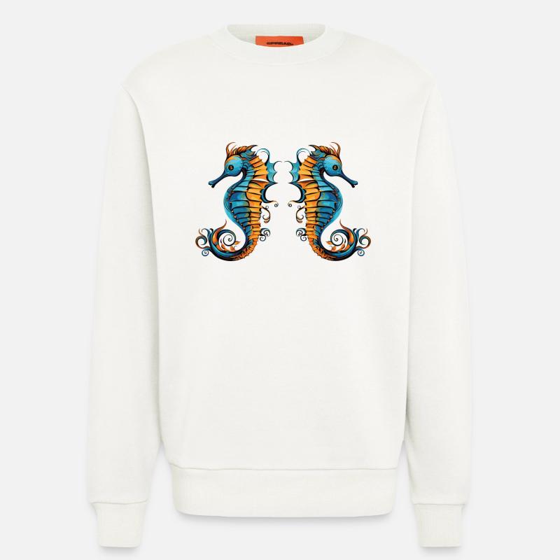 seepferdchen 2 - Sweatshirt - made by SPREAD  - OFF WHITE