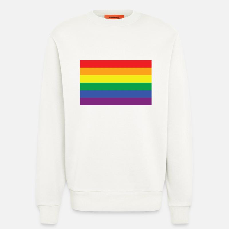 Regenbogen - Sweatshirt - made by SPREAD  - OFF WHITE