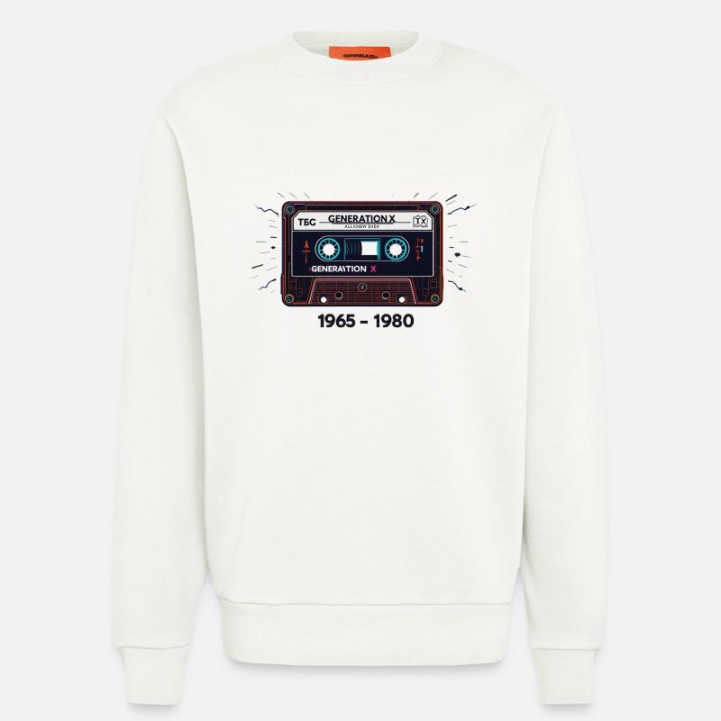 generation x - Sweatshirt - made by SPREAD  - OFF WHITE