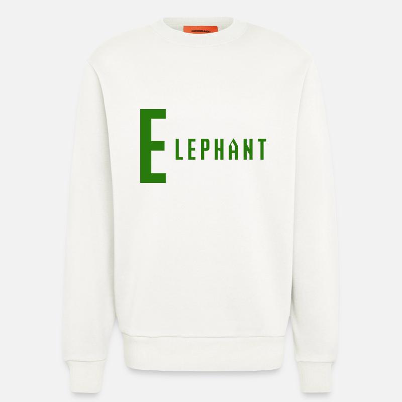 Elephant - Sweatshirt - made by SPREAD  - OFF WHITE