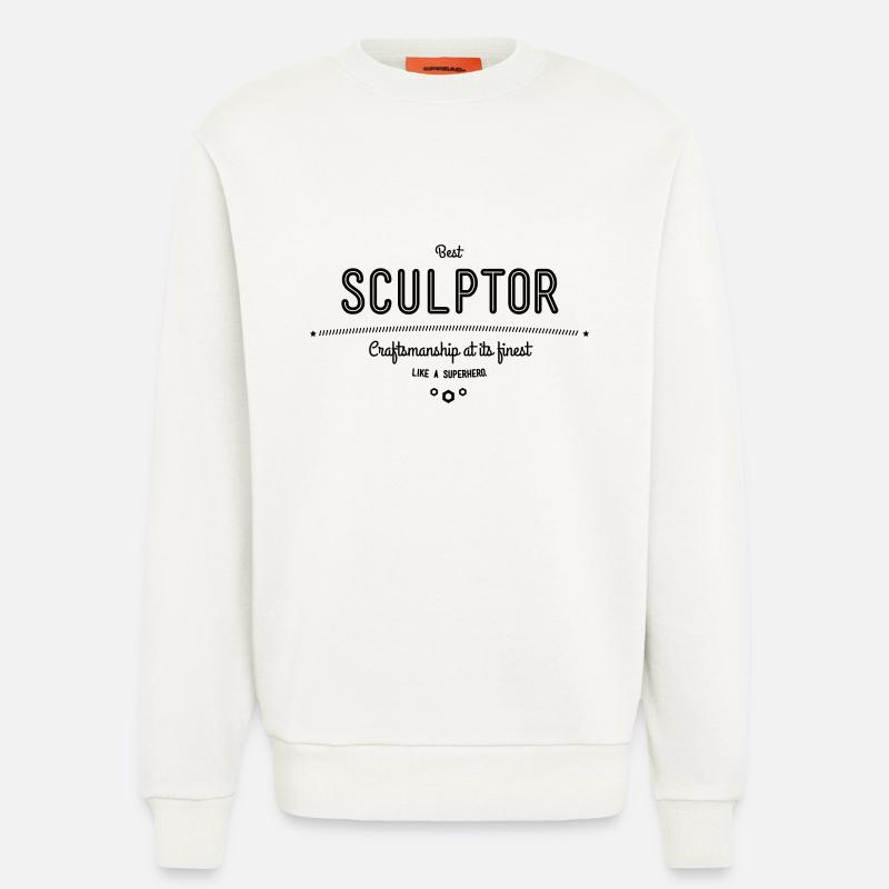 Bester Bildhauer - Handwerkskunst vom Feinsten - Sweatshirt - made by SPREAD  - OFF WHITE
