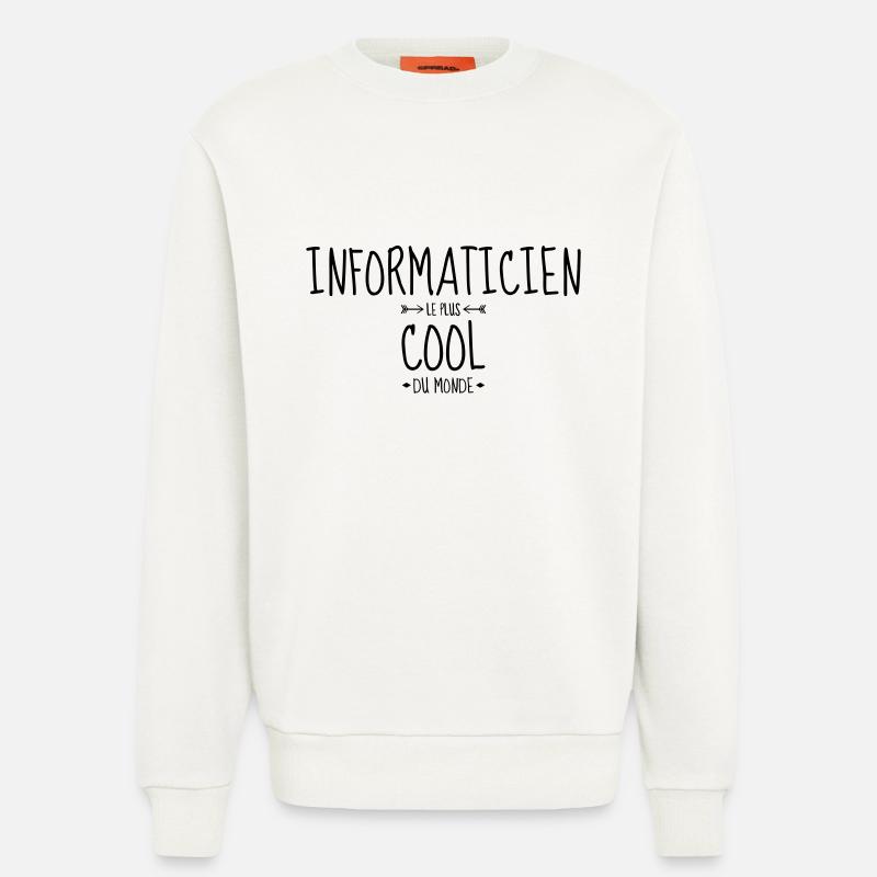 Computer / Informatiker / Aussenseiter / Ingenieur - Sweatshirt - made by SPREAD  - OFF WHITE