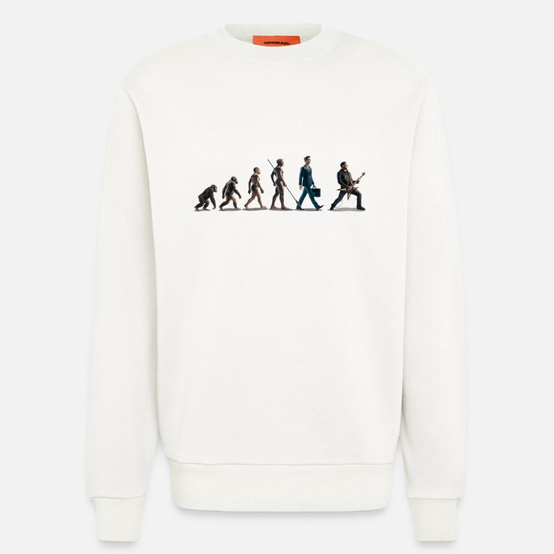 Evolution Guitariste 06 2024 4 - Sweat bio décontracté fabriqué en UE - OFF WHITE
