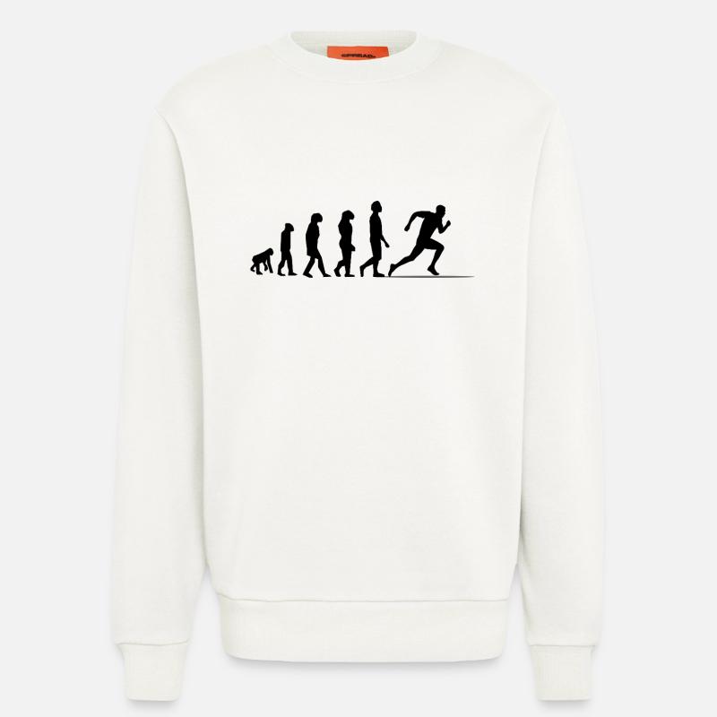 Evolution Sprint / Sprinter - Sweat bio décontracté fabriqué en UE - OFF WHITE