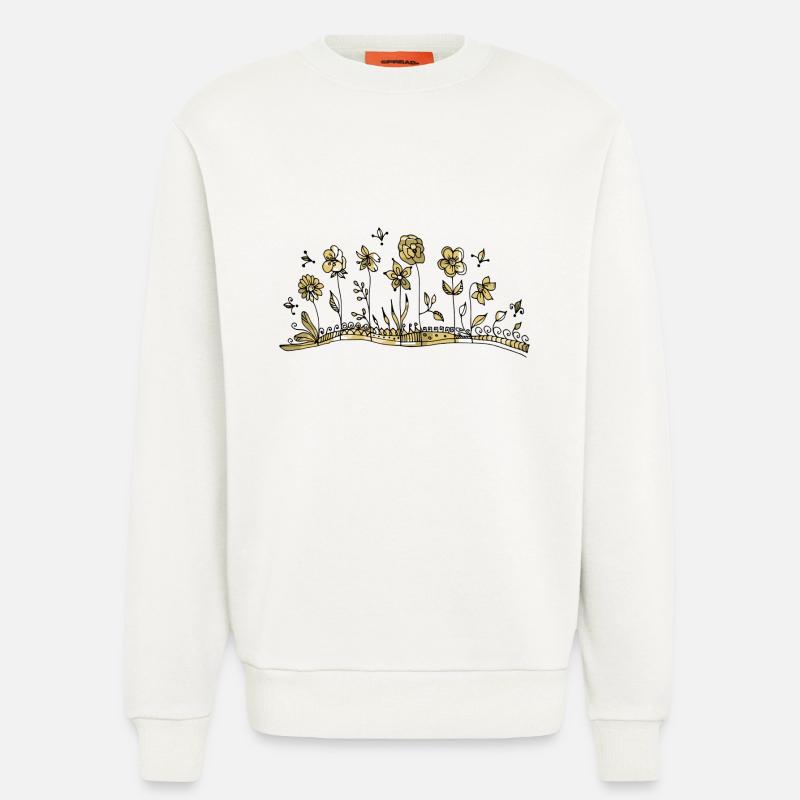 Blumen - Sweatshirt - made by SPREAD - OFF WHITE