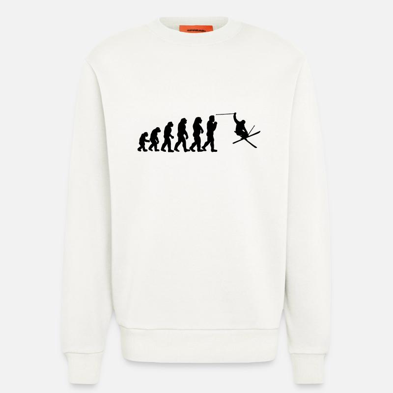 Ski Evolution - Sweat bio décontracté fabriqué en UE - OFF WHITE