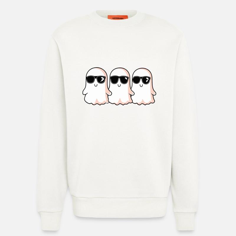 Ghosts Halloween Cool - Sweatshirt - made by SPREAD  - OFF WHITE