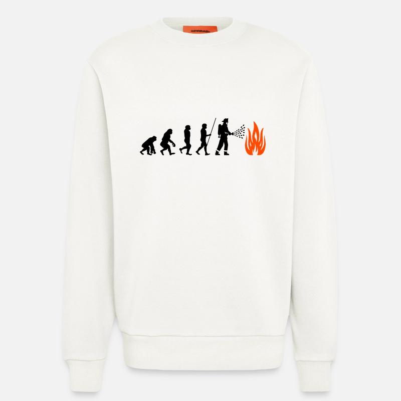 Feuerwehr Evolution - Sweatshirt - made by SPREAD  - OFF WHITE