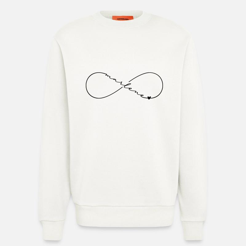 Marlene Name Infinity Symbol - Sweatshirt - made by SPREAD  - OFF WHITE