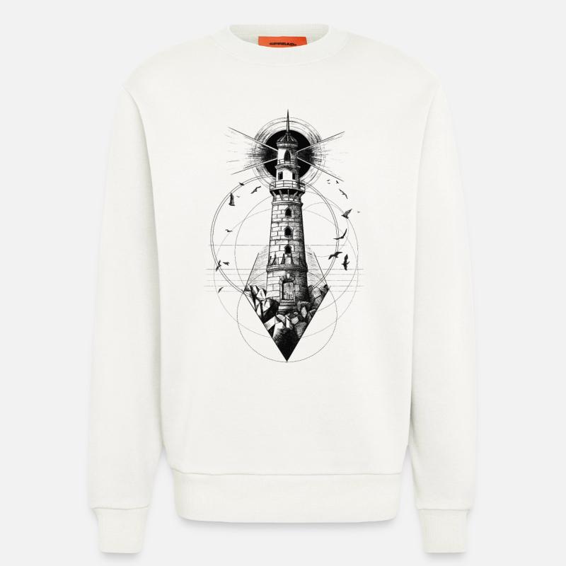 Steadfast Like A Lighthouse - Sweatshirt - made by SPREAD  - OFF WHITE