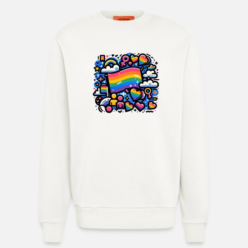 Graffiti Pride 2 - Sweatshirt - made by SPREAD  - OFF WHITE