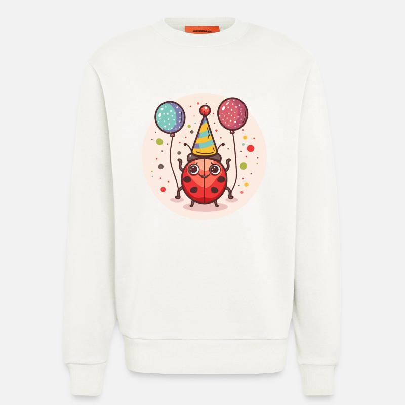 Ladybug Birthday Comic - Sweatshirt - made by SPREAD  - OFF WHITE