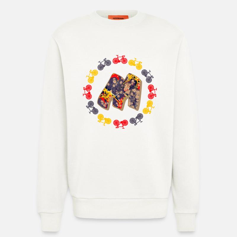Vélo E 202 m - Sweat bio décontracté fabriqué en UE - OFF WHITE