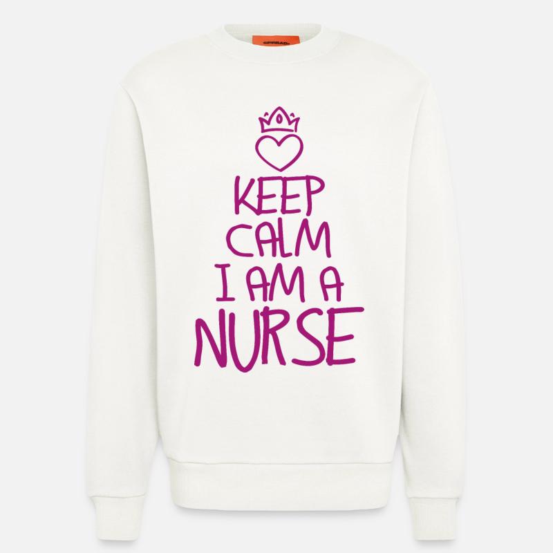 Keep Calm Krankenschwester - Sweatshirt - made by SPREAD  - OFF WHITE