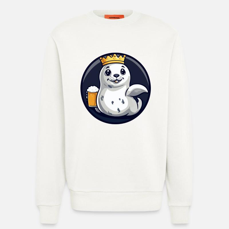 Robbe Tier Bier Comic - Sweatshirt - made by SPREAD  - OFF WHITE