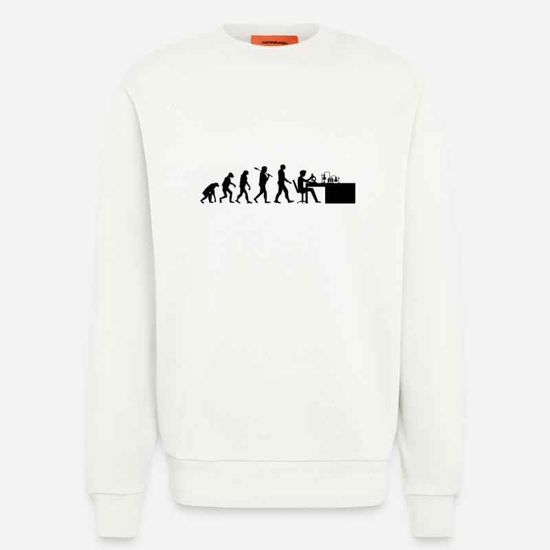 Chemie Evolution Chemiker Geschenk - Sweatshirt - made by SPREAD  - OFF WHITE