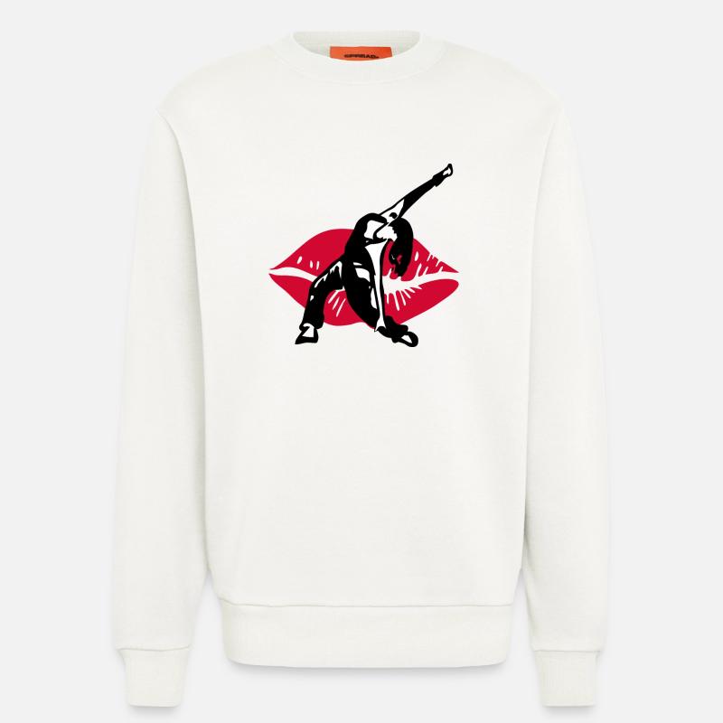 DanceLipps - Sweatshirt - made by SPREAD  - OFF WHITE