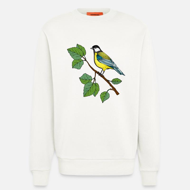 Bunter Vogel - Sweatshirt - made by SPREAD  - OFF WHITE