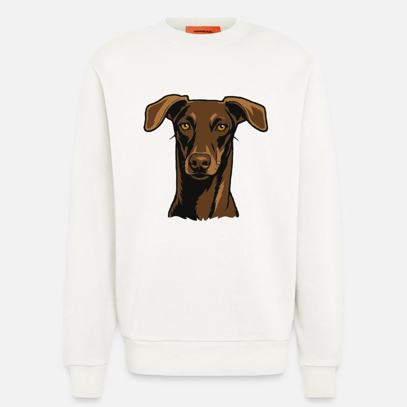 Stolzer Windhund – Edler Blick - Sweatshirt - made by SPREAD  - OFF WHITE