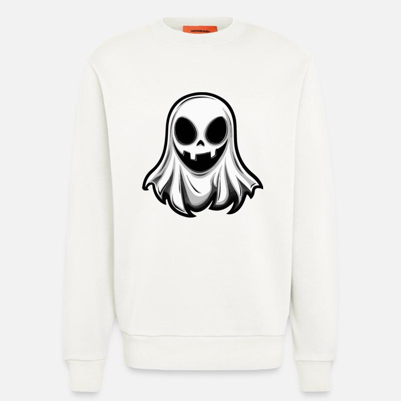 Ghost Halloween Comic - Sweatshirt - made by SPREAD  - OFF WHITE