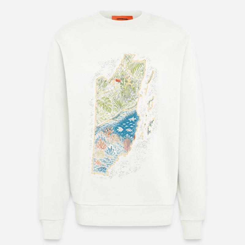 Belize Belizean Root - Sweatshirt - made by SPREAD  - OFF WHITE