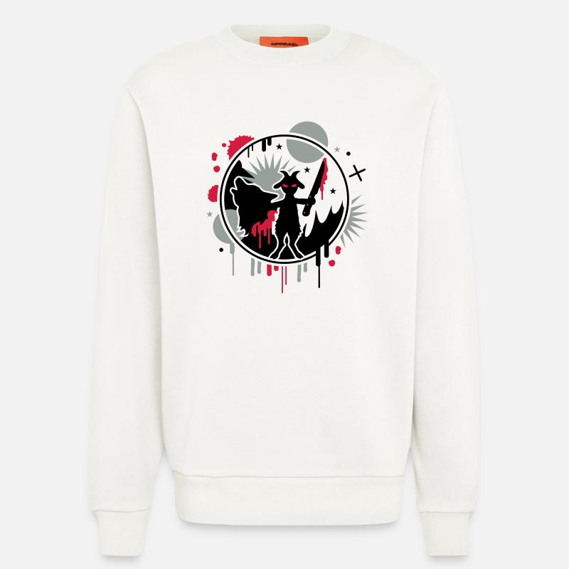 Der Wolf und das 7.Geisslein - Sweatshirt - made by SPREAD  - OFF WHITE