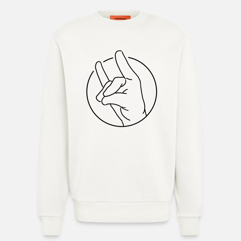 Schweigefuchs 1 - Sweatshirt - made by SPREAD  - OFF WHITE