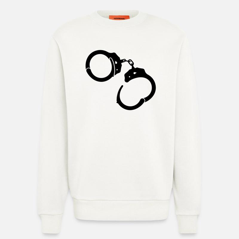 Handschellen Handcuffs - Sweatshirt - made by SPREAD  - OFF WHITE