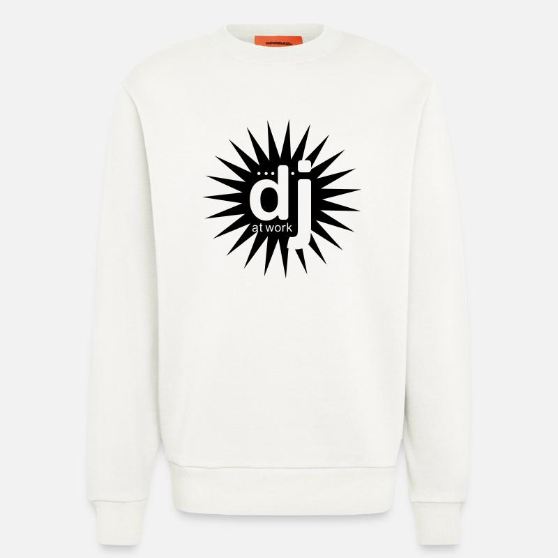 dj_at_work - Sweatshirt - made by SPREAD  - OFF WHITE