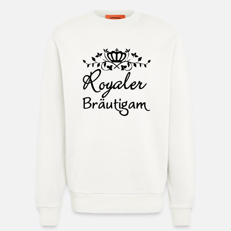 Royaler Bräutigam Geschenk - Sweatshirt - made by SPREAD  - OFF WHITE