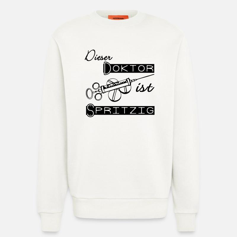Doktor Spritzig Geschenk - Sweatshirt - made by SPREAD  - OFF WHITE