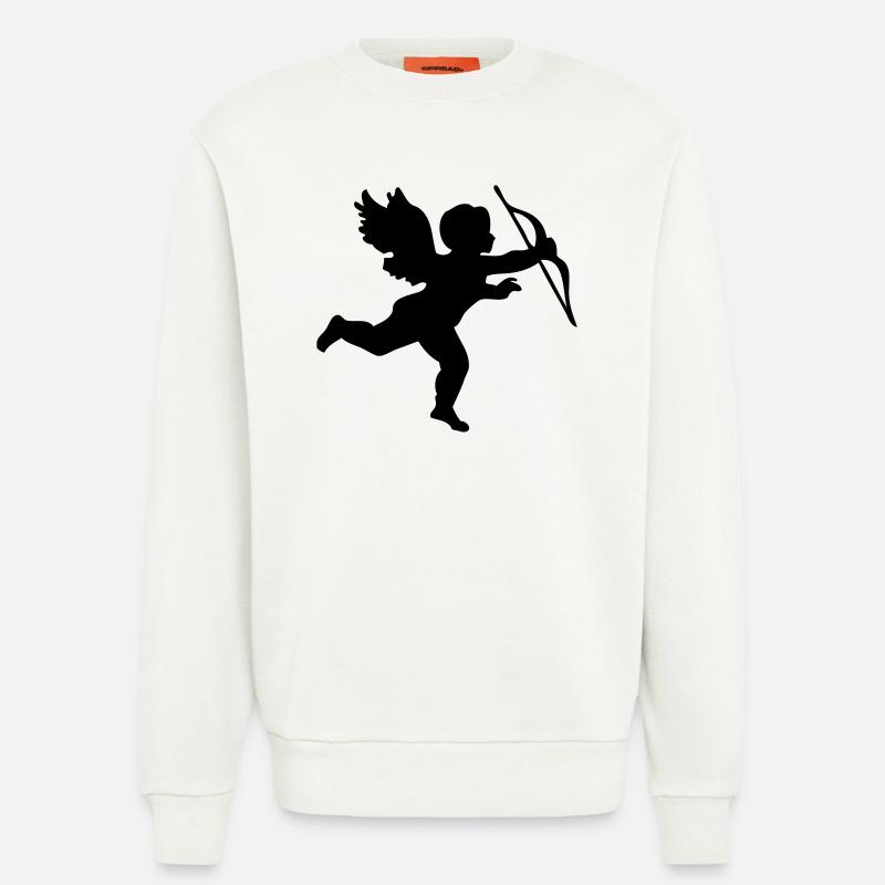 Engel mit Pfeil und Bogen  - Sweatshirt - made by SPREAD  - OFF WHITE