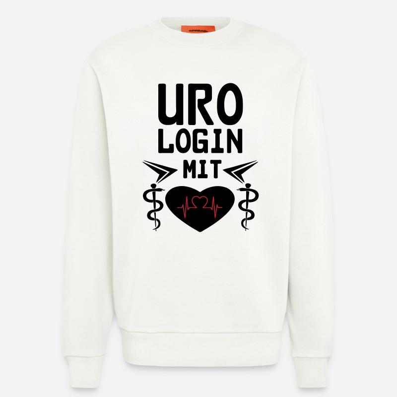 Urologin mit Herz Geschenk - Sweatshirt - made by SPREAD  - OFF WHITE
