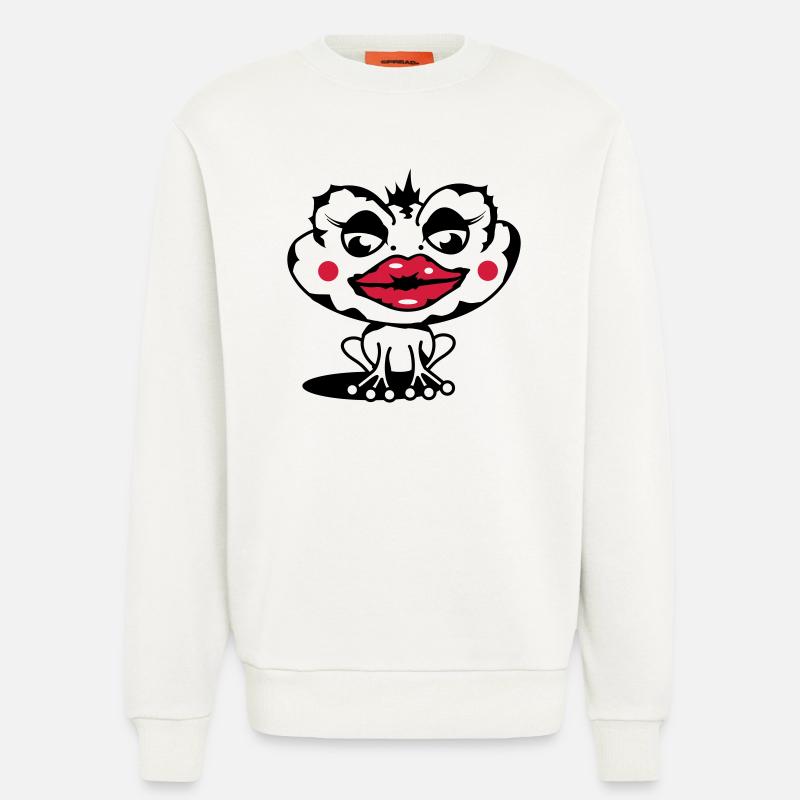 Eine Kröte mit dicker Lippe - Sweatshirt - made by SPREAD  - OFF WHITE