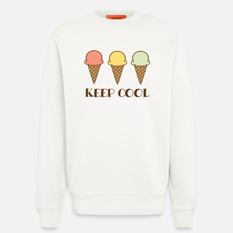 Keep cool - Sweatshirt - made by SPREAD  - OFF WHITE